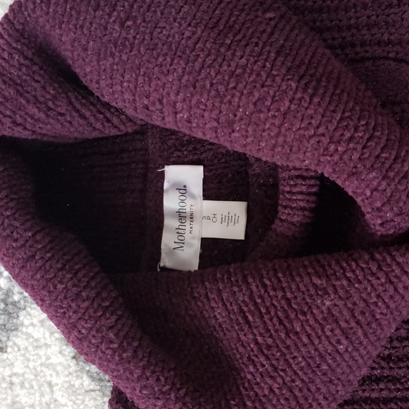 Cowl Neck Chenille Maternity Sweater - Picture 2 of 4